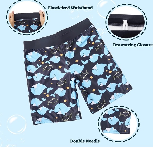 3 pcs swimming suits size 7 year old boy - Picture 4 of 5